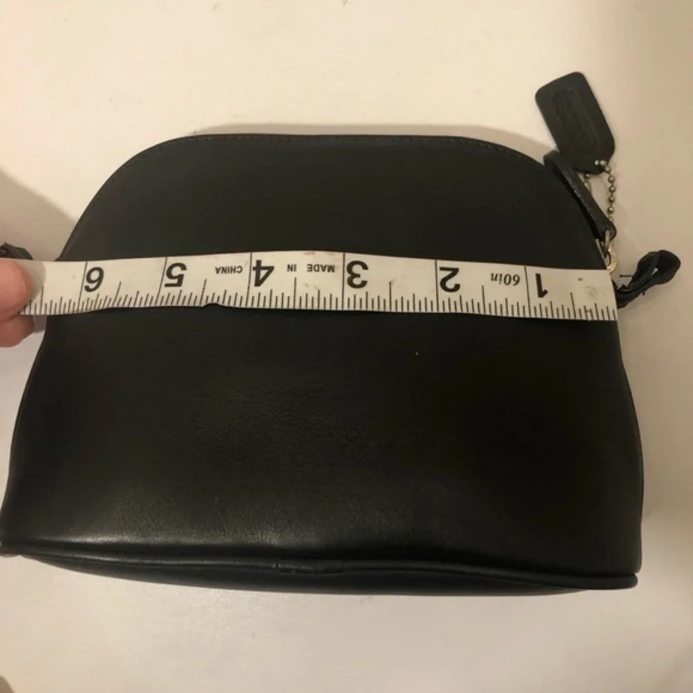 Coach vintage black cosmetic case toiletries bag